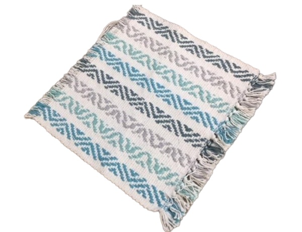 Place mat canvas print fringe