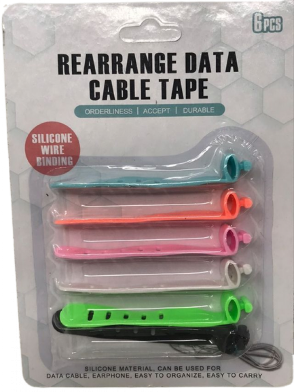 Cable tie Sillicone 6pc