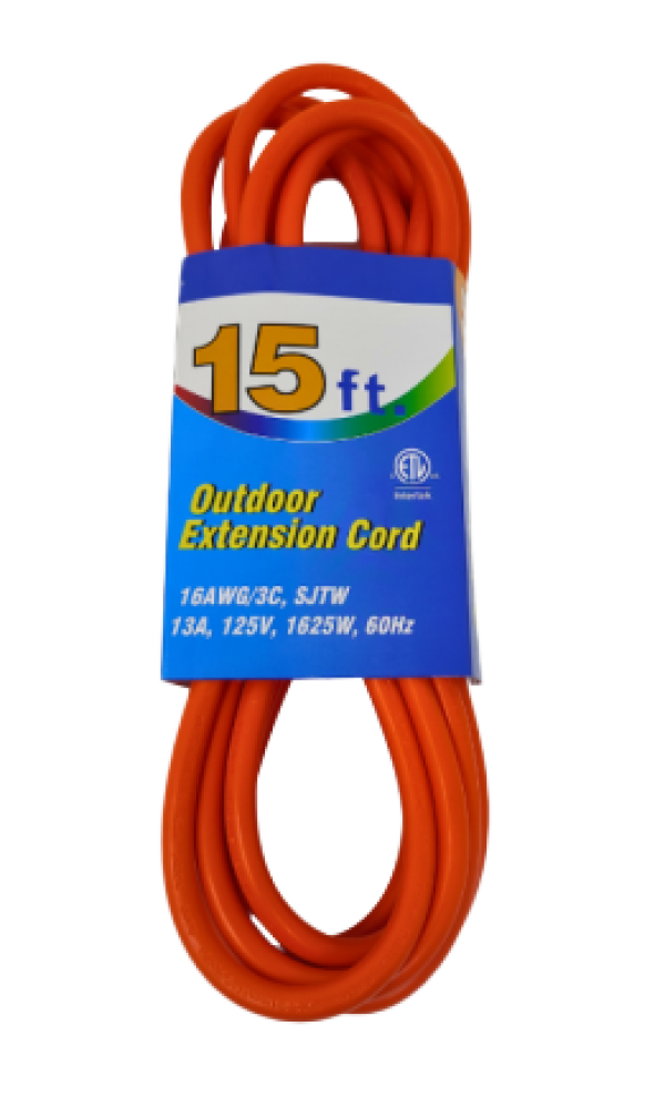 Extension Cord 15ft Outdoor