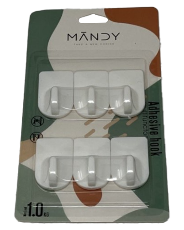 Wall Hook Plastic with Adheisive