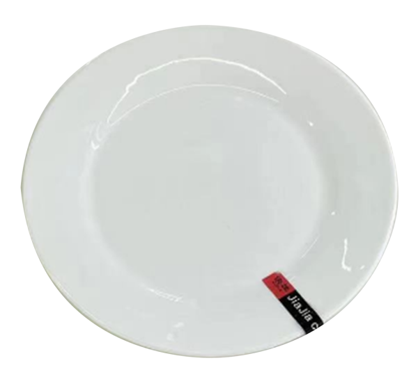 Ceramic plate 7" white