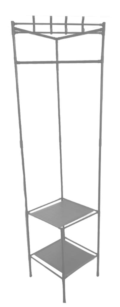 Corner Coat Rack White