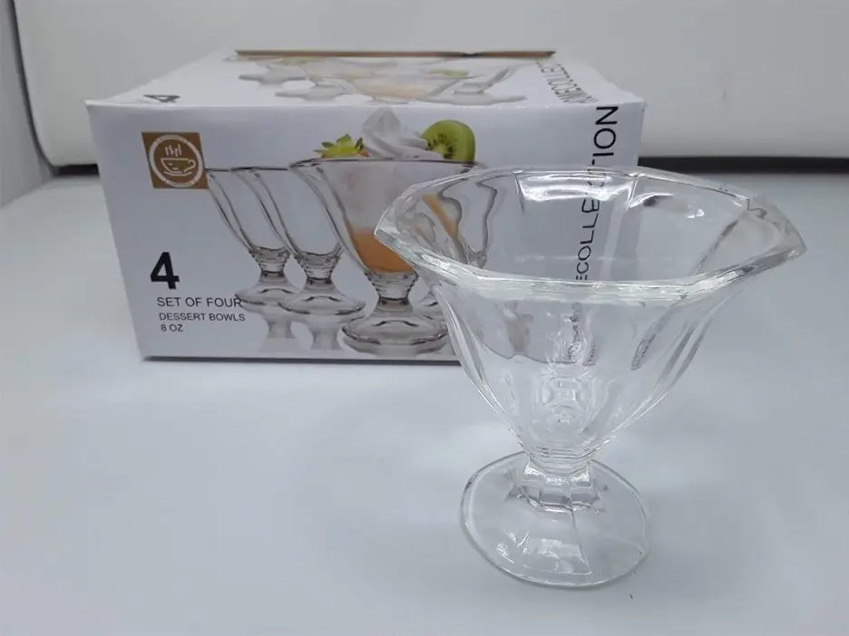 Glass Ice Cream Cup 8oz