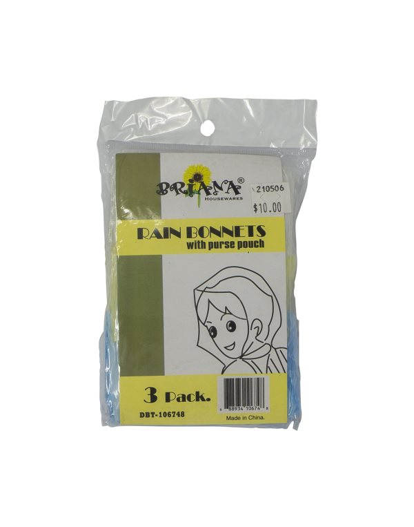 Rain Bonnets 3pc