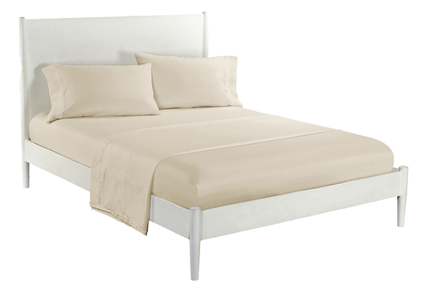 BED SHEET KING 4PC BEIGE