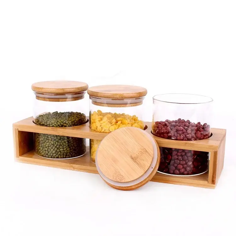 Glass Storage 3PC set