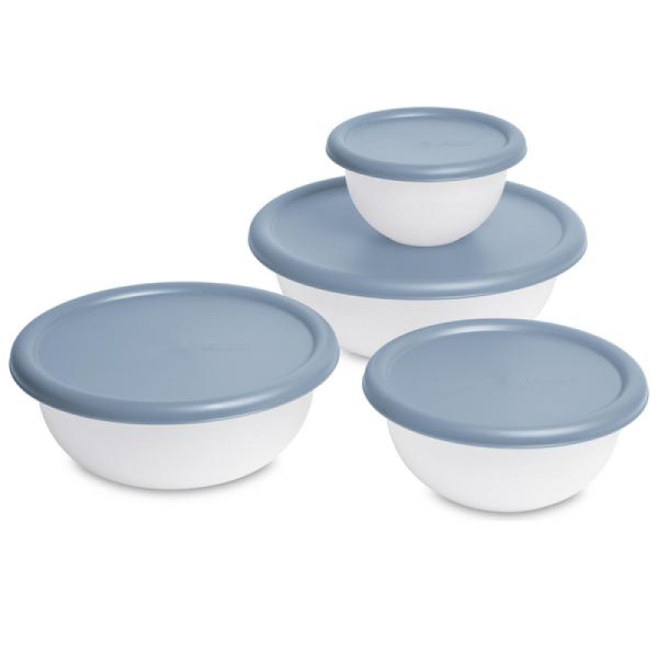 BOWL WITH COVER 8PC SET