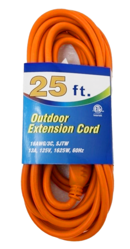 Extension Cord Outdoor 25ft