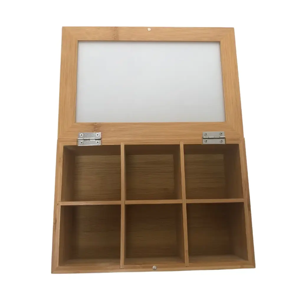 Bamboo Tea Box 6/compartment