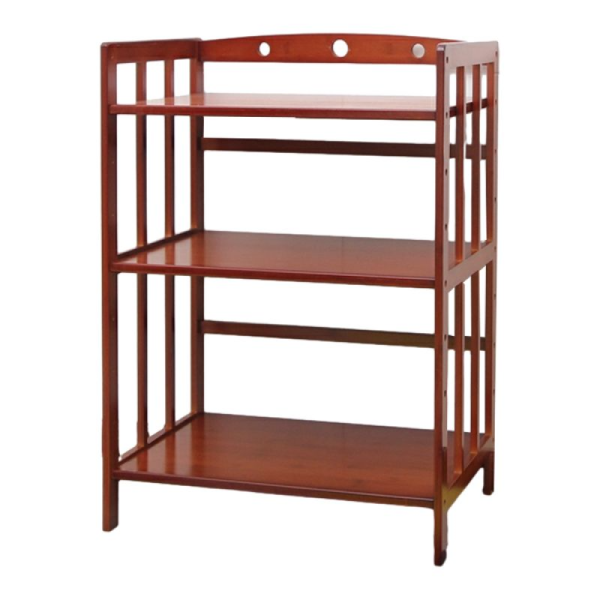 3 Layer Bamboo Bookshelf Mahogany