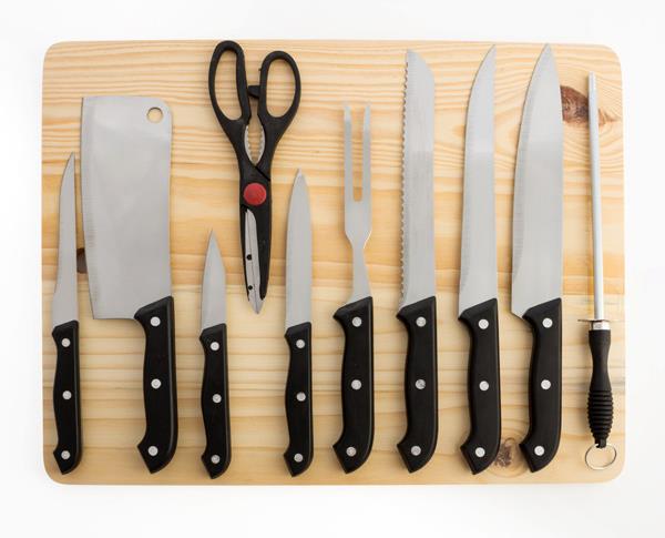 KNIFE & CHOPPING BOARD 11PC