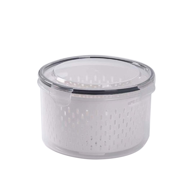 ROUND FOOD CONTAINER W STRAINER 5200ML