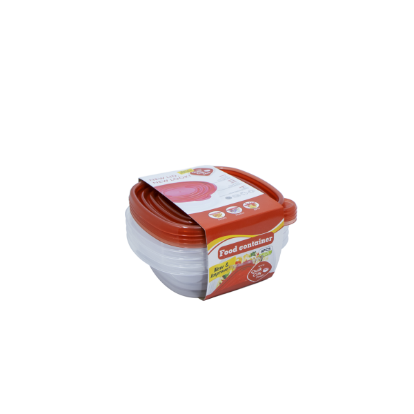 FOOD CONTAINER 0.67L 4PCS SET