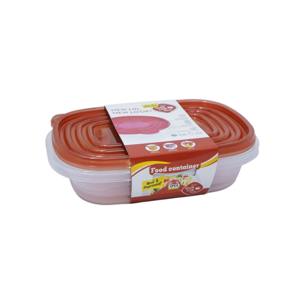 FOOD CONTAINER 0.95L 2PCS,