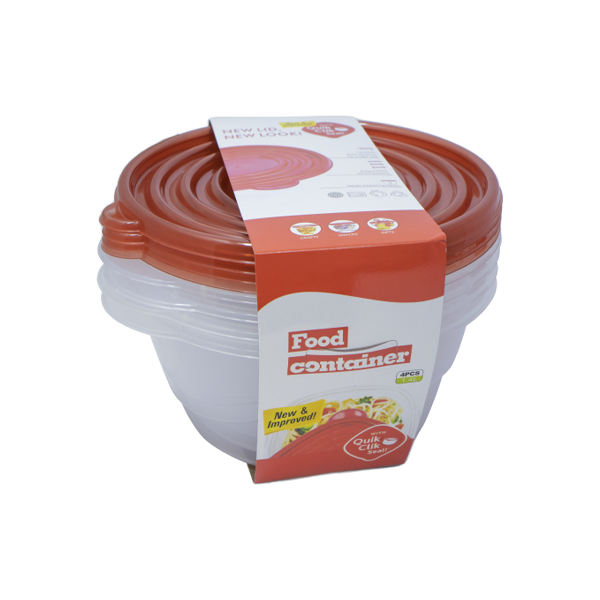 FOOD CONTAINER 1.4L 4PCS