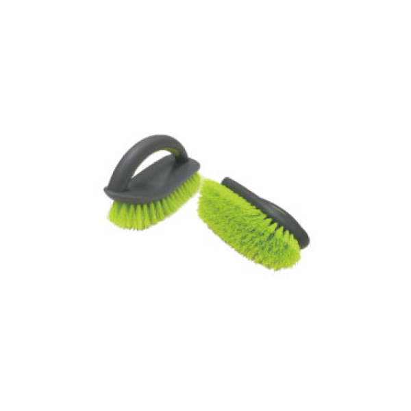 PLASTIC SCRUB BRUSH W HANDLE