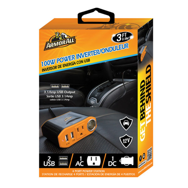 ARMORALL 100W POWER INVERTER BLACK