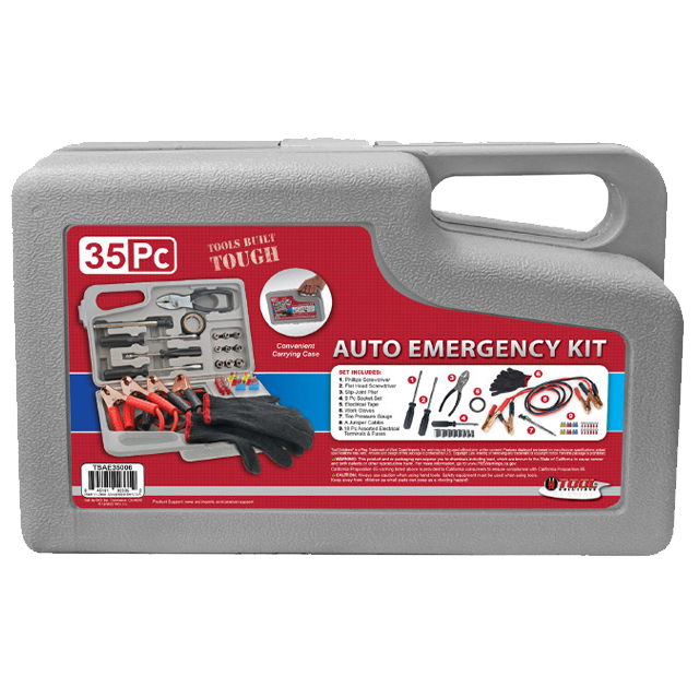 AUTO EMERGENCY KIT 35PC
