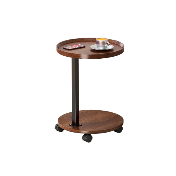 SIDE TABLE BROWN CIRCULAR