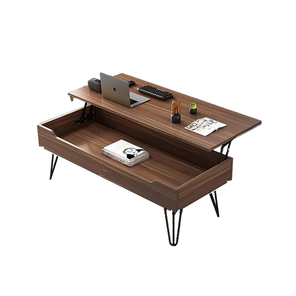 COFFEE TABLE WITH ADJUSTABLE TOP