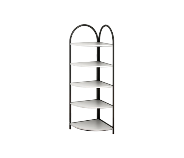 CORNER SHELF 4 LAYER BLK