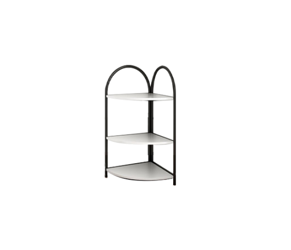 CORNER SHELF 3 LAYER BLK