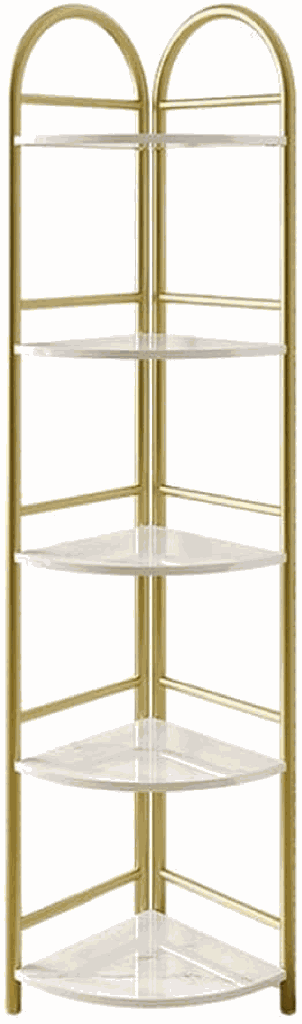 CORNER SHELF 5 LAYER GOLD