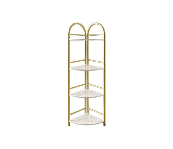 CORNER SHELF 4 LAYER GOLD