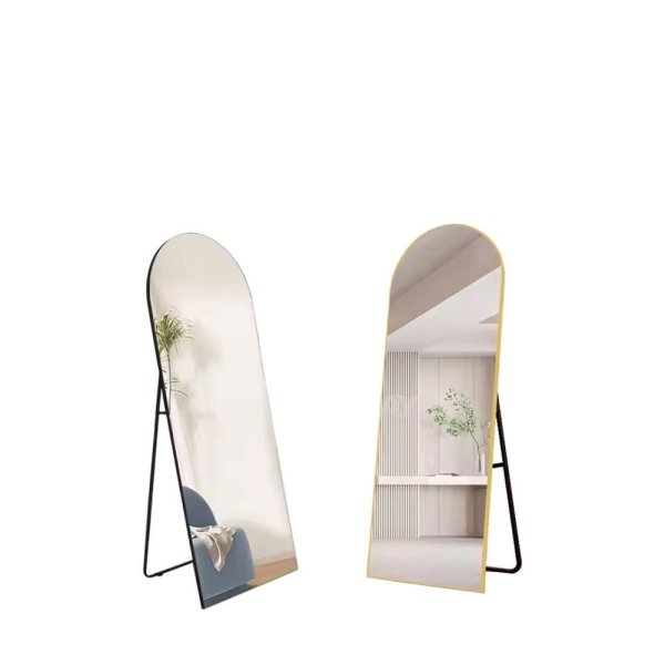 Mirror Stand Round Top Mix Color 47.2 x 157 cm