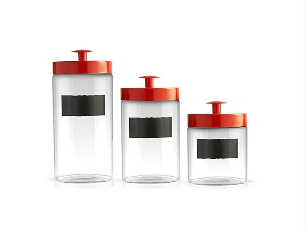3pc Chalkboard Canister