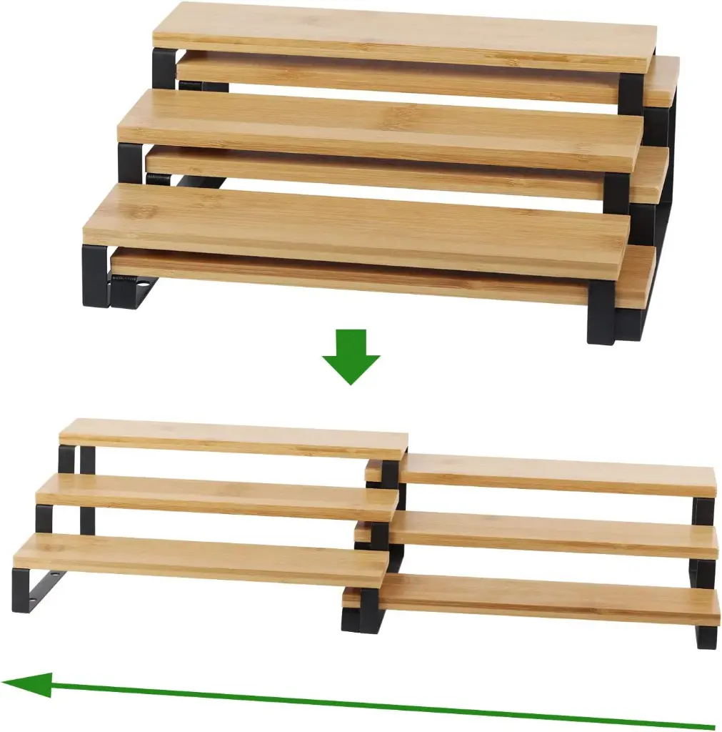 Expandable 3 Tier Bottle Rack