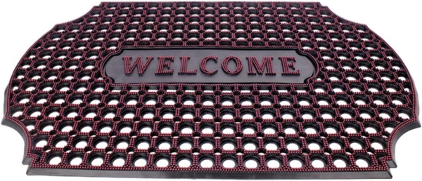 DOOR MAT OUTDOOR WELCOME 60 X 90 CM RED