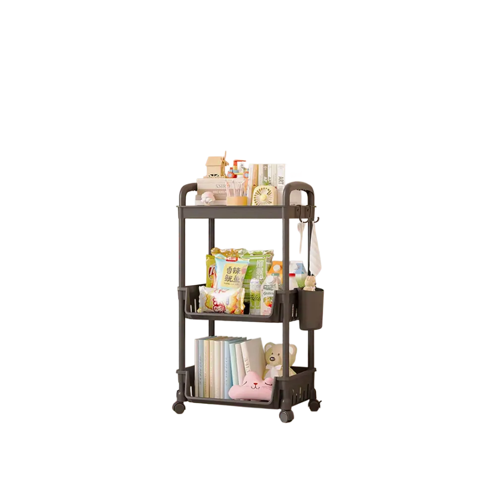 KITCHEN CART PLASTIC 3 TIER W/ WHEEL