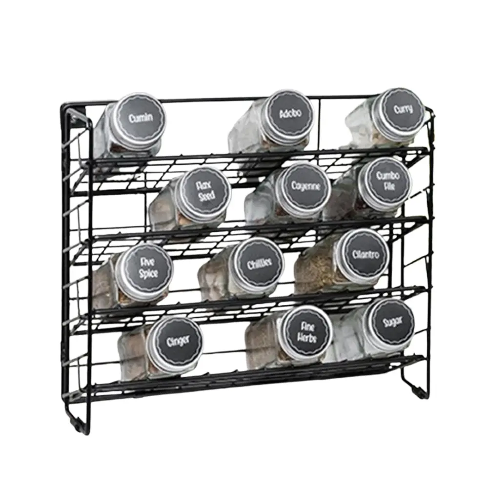 SPICE STAND 4 TIER BLACK