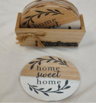 Wooden Tea Coaster