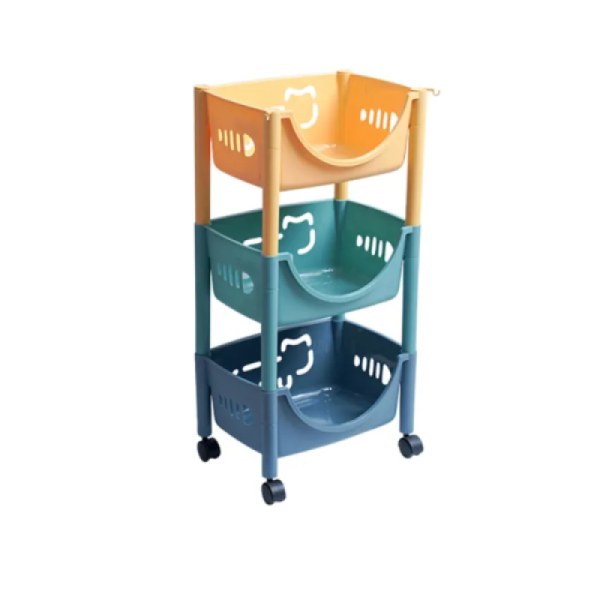 Kitchen cart basket 3 layer