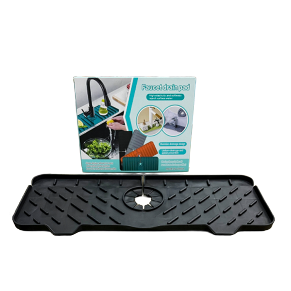 KITCHEN SINK SILICONE MAT BLACK