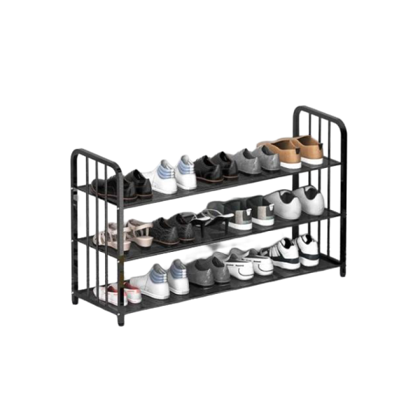 SHOE STAND 3 LAYER BLACK