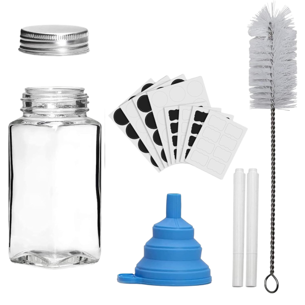 24pc Spice Jars with Labels