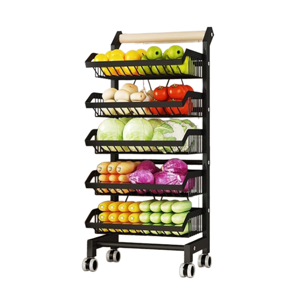 PANTRY BASKET WITH WHEEL 5 TIER