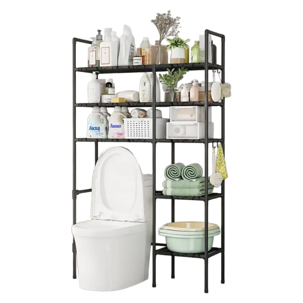 TOILET RACK BLACK 5 TIER