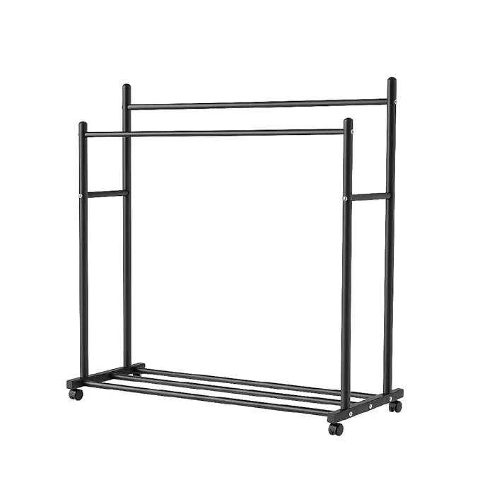 Double Pole Clothes Rack