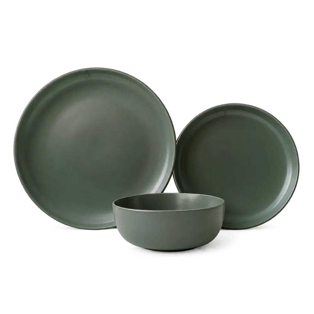 DINNER SET 12 PC Light Sage Green