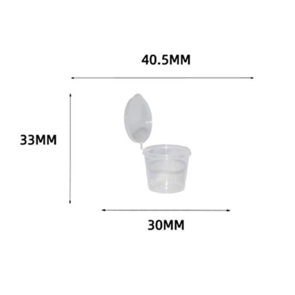 CONDIMENT CONTAINER CLAMSHELL LID 40.5MM