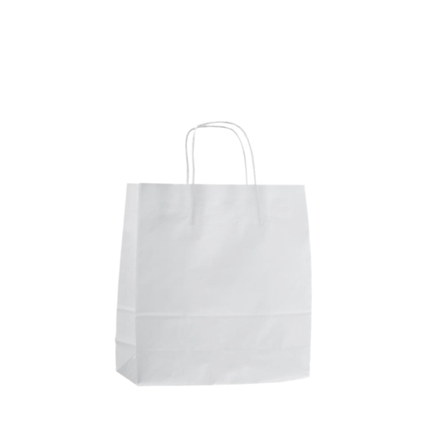KRAFT WHITE PAPER BAG SML