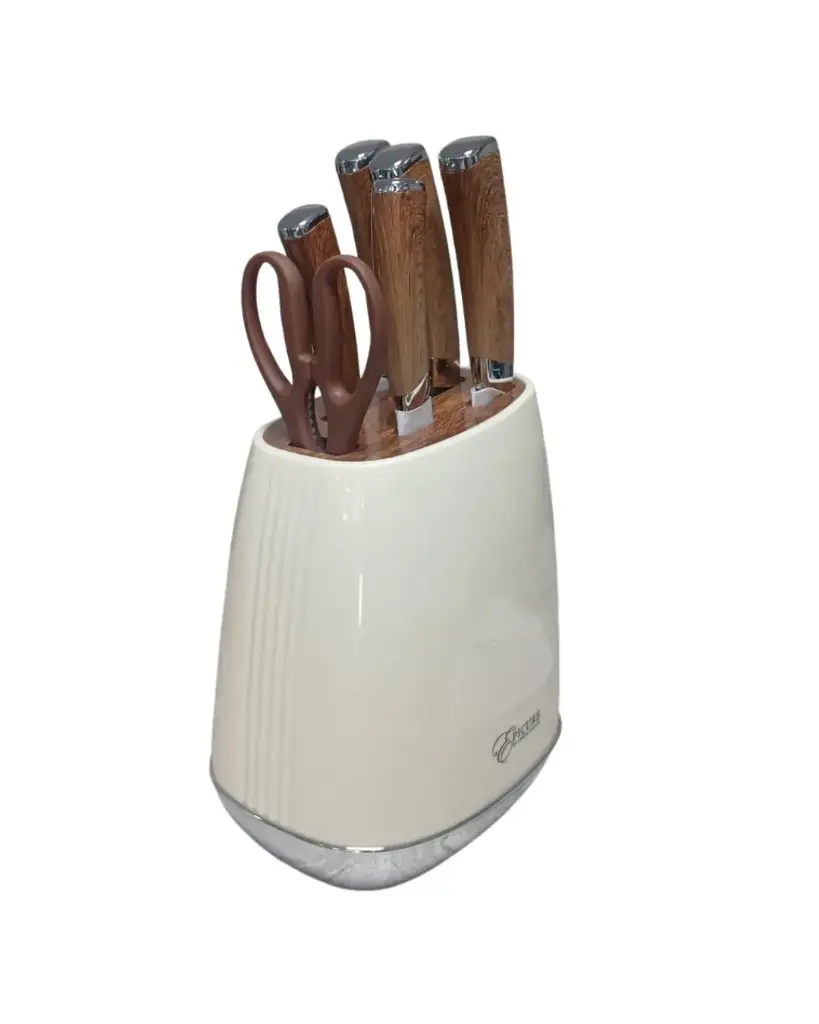 7pc Knife Set with Holder