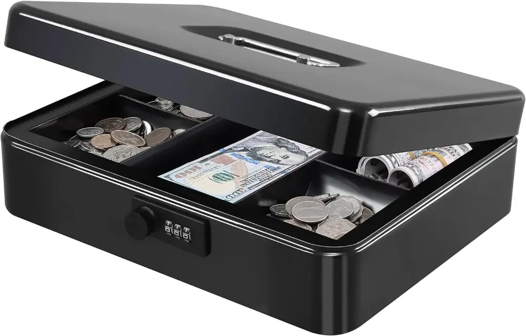 Large Combination Cash Box