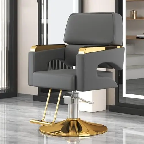 Salon Chair BLACK & GOLD