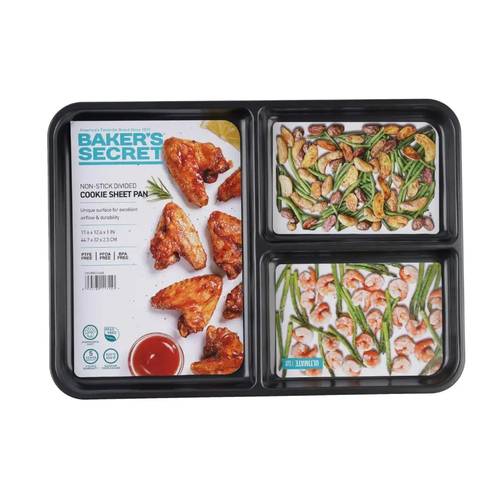 3 Section Cookie Sheet 17"