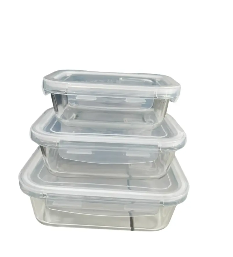 3pc Glass Container Set